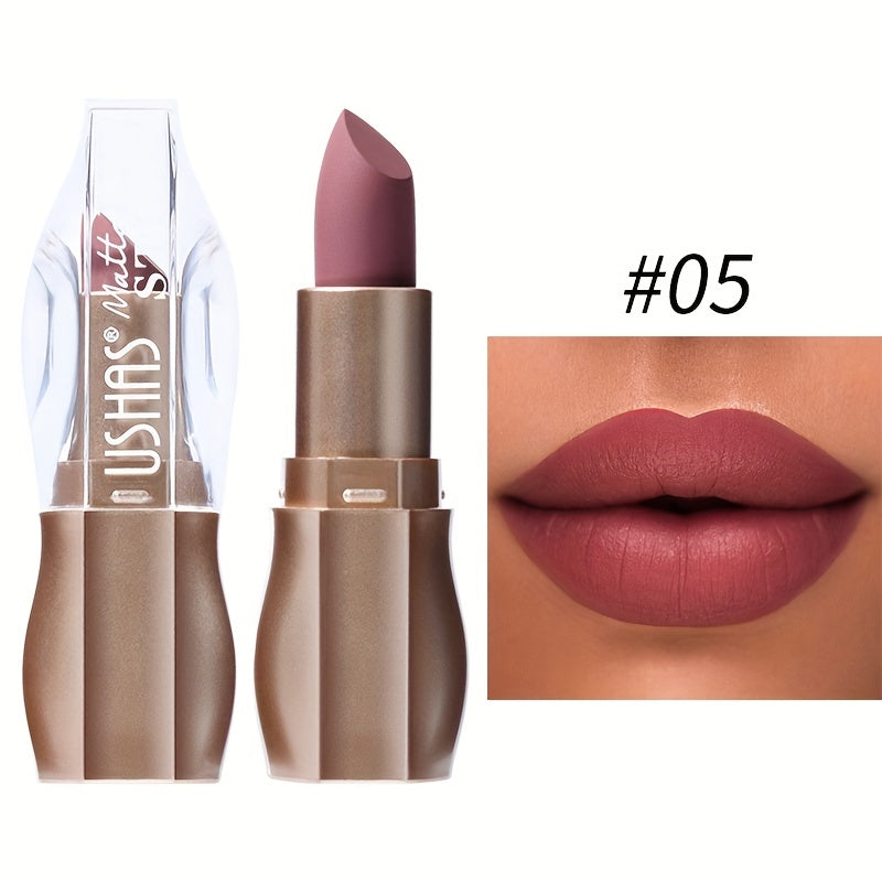 Kissable Colors: 12 Matte Long-Lasting Lipsticks-7